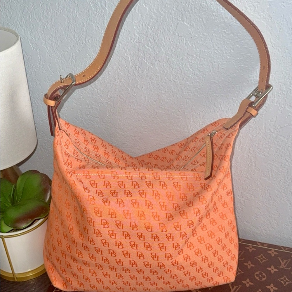 Dooney & Bourke Orange and Tan Hobo Bag
